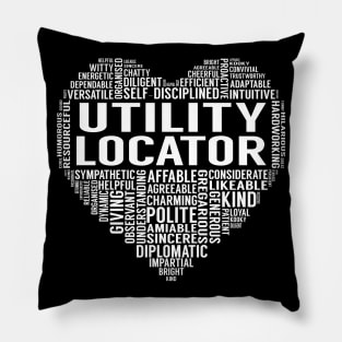 Utility Locator Heart Pillow