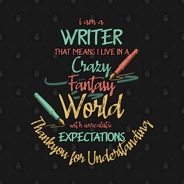 Writer Live In Fantasy World Author by CrissWild