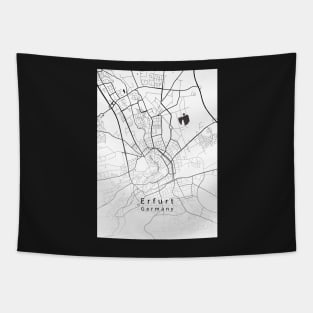 Erfurt Germany City Map Tapestry