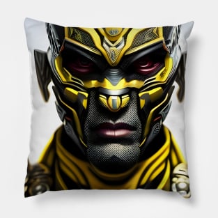 Armoured alien humanoid soldier Pillow