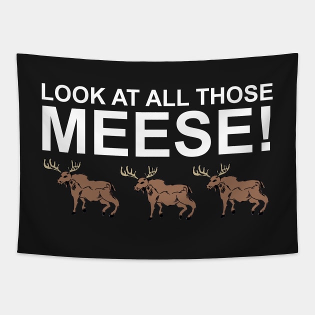 Look At All Those Meese! Tapestry by ABOhiccups