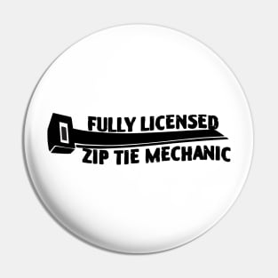 Fully Licensed Ziptie Mechanic Pin