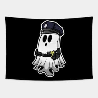 Ghost Police Officer Tapestry