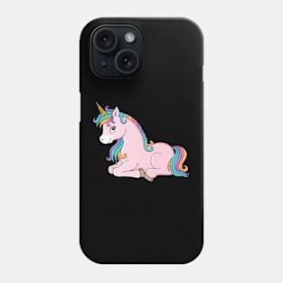 Colorful Unicorn Sitting Phone Case