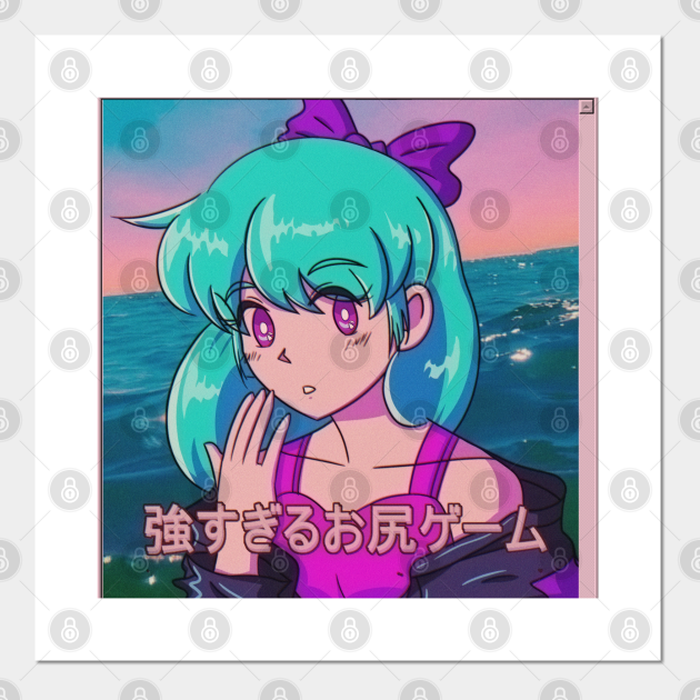 Retro Vaporwave 80s anime aesthetic - Vaporwave - Posters and Art Prints | TeePublic Retro Vaporwave 80s anime aesthetic - Vaporwave - Posters and Art Prints | TeePublic