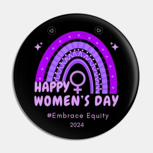 Internationnal Womens Day Embrace Equity Pin