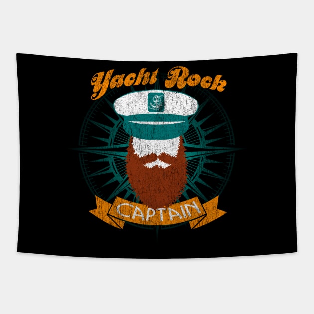 Yacht Rock Captain Tapestry by Vector Deluxe