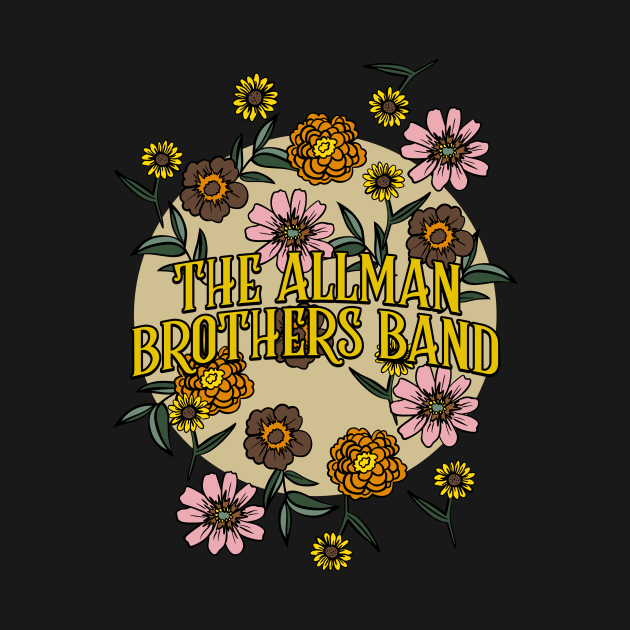 The Allman Brothers Band Name Personalized Flower Retro Floral 80s 90s Name Style by Ancientdistant