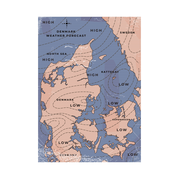 Denmark vintage Weather forecast by nickemporium1