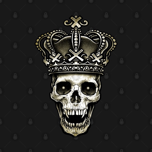 King Skull with Crown by Winya