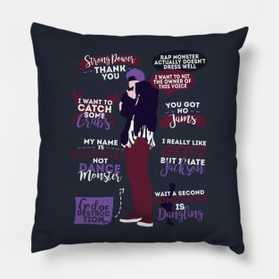 BTS RM Quotes Pillow