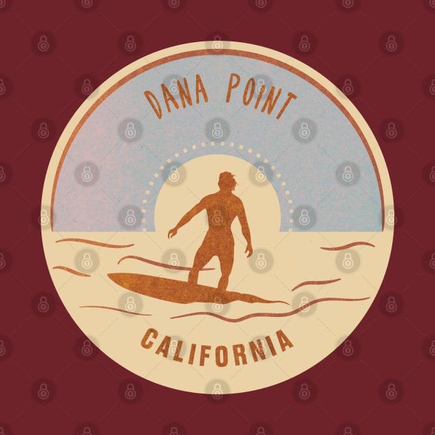 Dana Point Vintage Surf Logo by Alexander Luminova