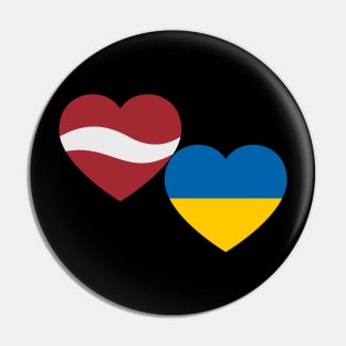 Latvia support Ukraine Pin