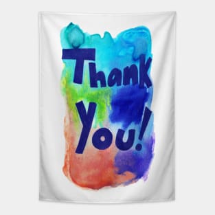 Thank You Watercolor Tapestry