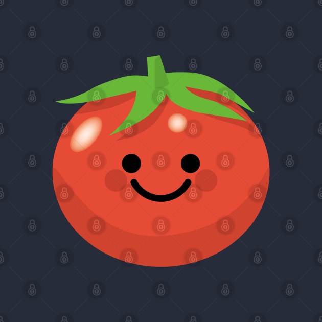 A Cute and Happy Tomato by VicEllisArt