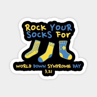 Rock Your Socks for World Down Syndrome Day Magnet