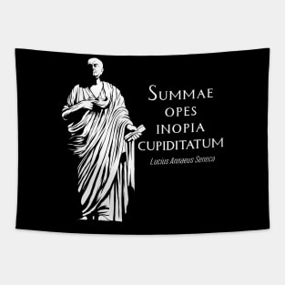 Latin - Summae Opes Inopia Cupiditatum Tapestry