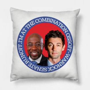 Combination Ossoff-Warnock Senate Runoff Pillow