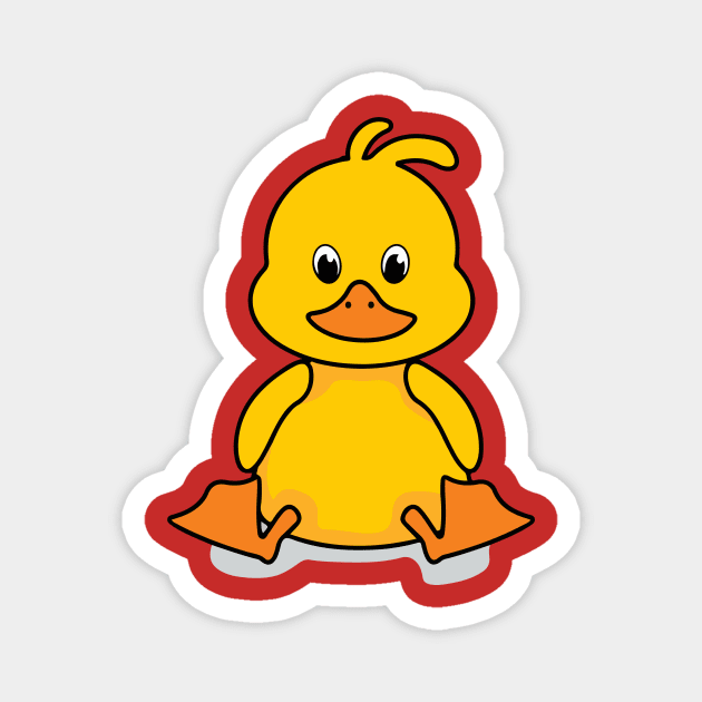 Cute Baby Duck Desing Magnet by SGcreative