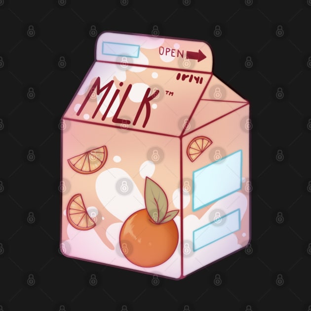 Sweet orange milk by Itsacuteart