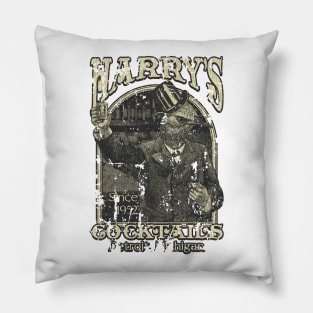 Harry's Cocktails - Vintage Pillow