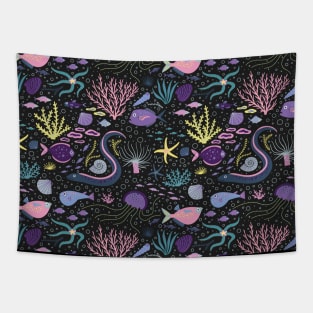 Ocean Life Pattern Tapestry