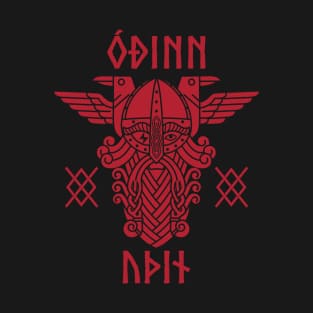 Odin Norse God Runes Pagan Viking Mythology Allfather T-Shirt