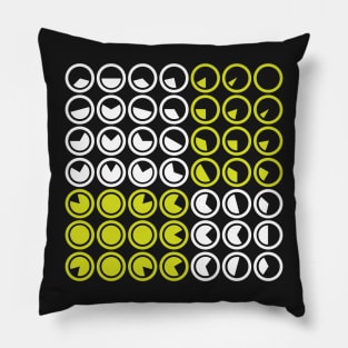 Light Green Radar Circles Pillow