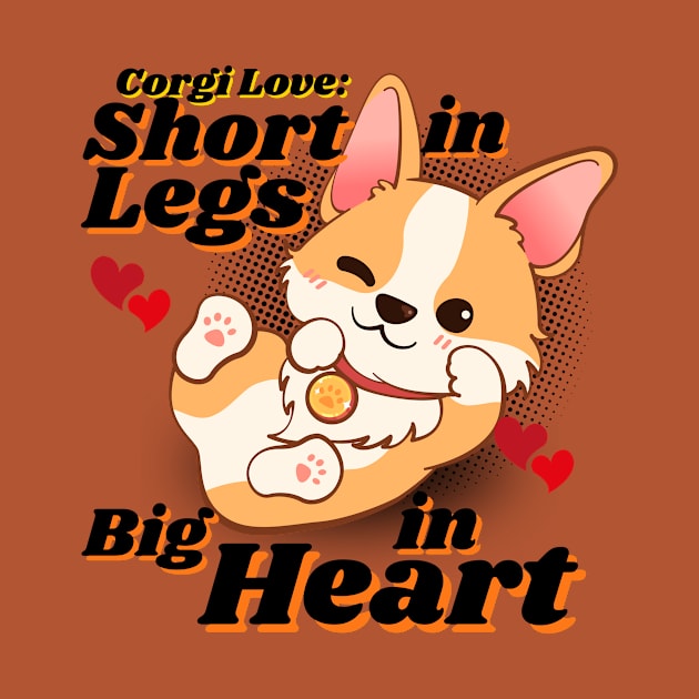 Corgi Love: Short In Legs, Big In Heart by Retro Meowster