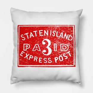 1849 Staten Island Express Post Pillow