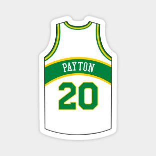 Gary Payton Seattle Supersonics Jersey Qiangy Magnet