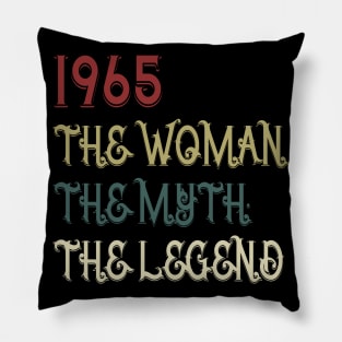 Vintage Retro 1965 Legend Gift 55th Birthday Womens Pillow