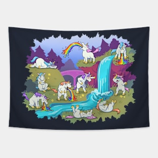 The Valley of Sick Unicorns Tapestry