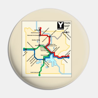 Yellowstone National Park Metro Style Map Pin