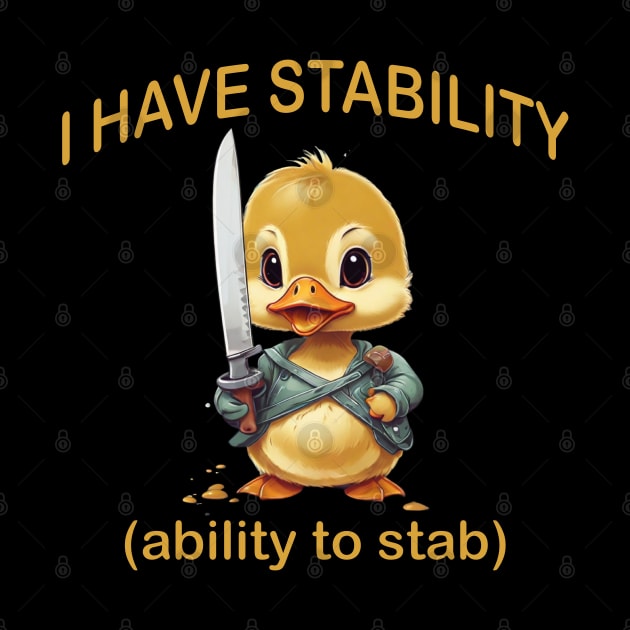 i have stability (ability to stab) by mdr design