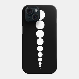 60's Retro Mod Minimal Dots in Black and White Phone Case