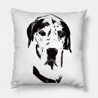 Great Dane Face Design Pillow