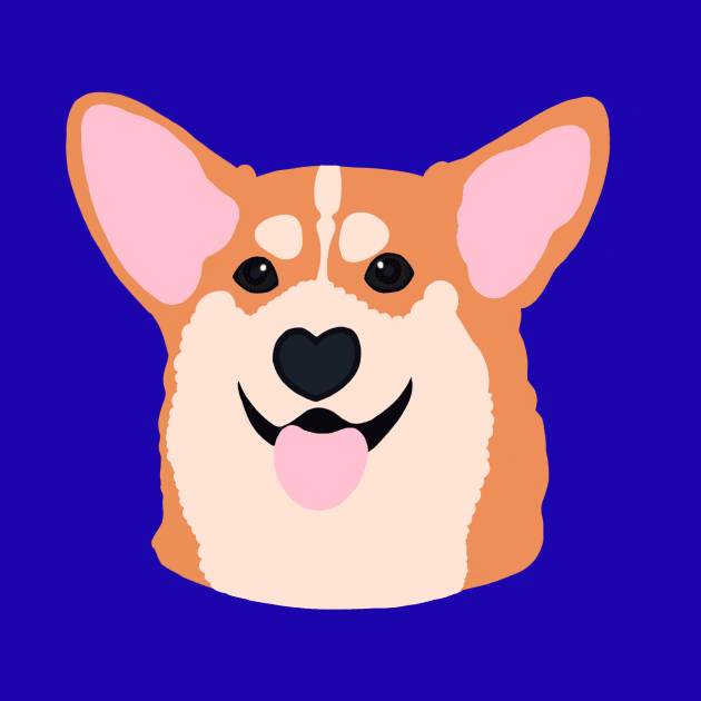 Corgi Smile Red by Clarmeleon