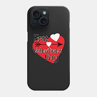 Baby Valentine Gifts - Hearts and Arrow Phone Case