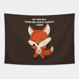 Cute Fox Animals Tapestry