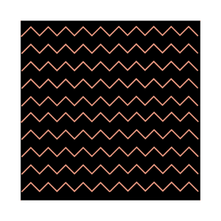 Black zigzag pattern T-Shirt