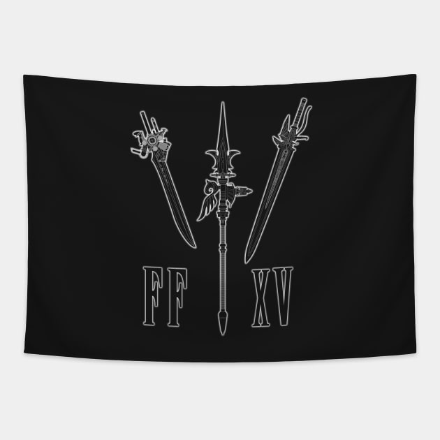 Final Fantasy 15 - Noctis weapons. Tapestry by Tenshi_no_Dogu