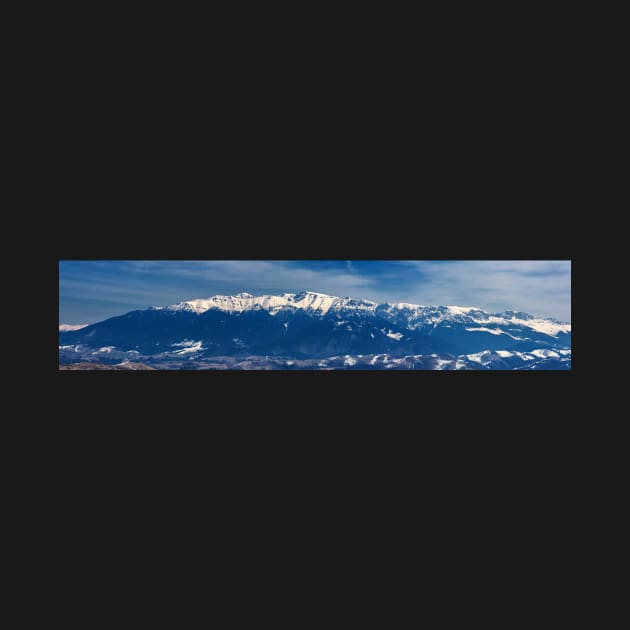 Mountain range in winter, Bucegi Mountains, Romania by naturalis