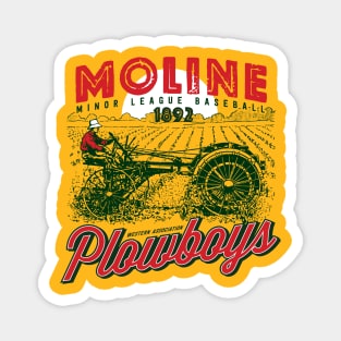 Moline Plowboys Magnet