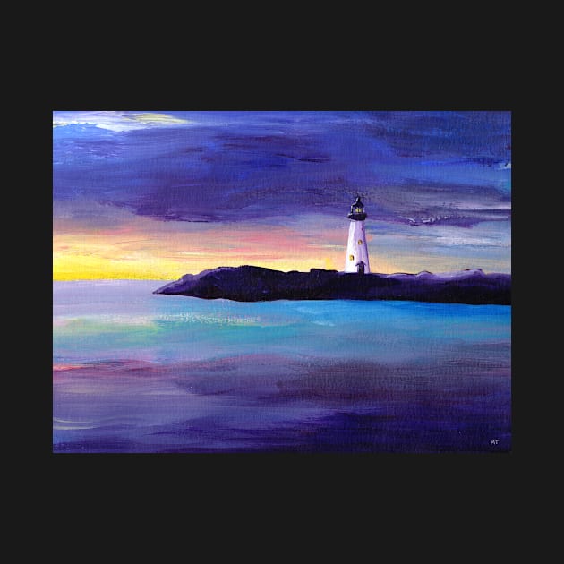 Purple Lighthouse by monitdesign