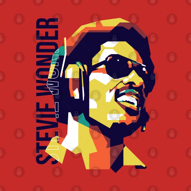 Stevie Wonder on WPAP Style by pentaShop