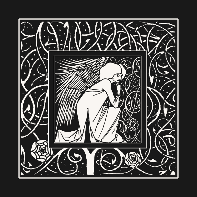 Beardsley Kneeling Angel by DISmithArt