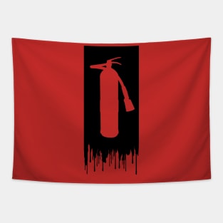 Dripy color extinguisher graffiti Design Tapestry