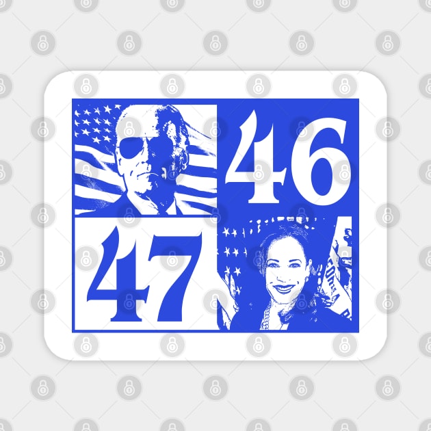 Joe Biden 46 | Kamala Harris 47 Magnet by TextTees