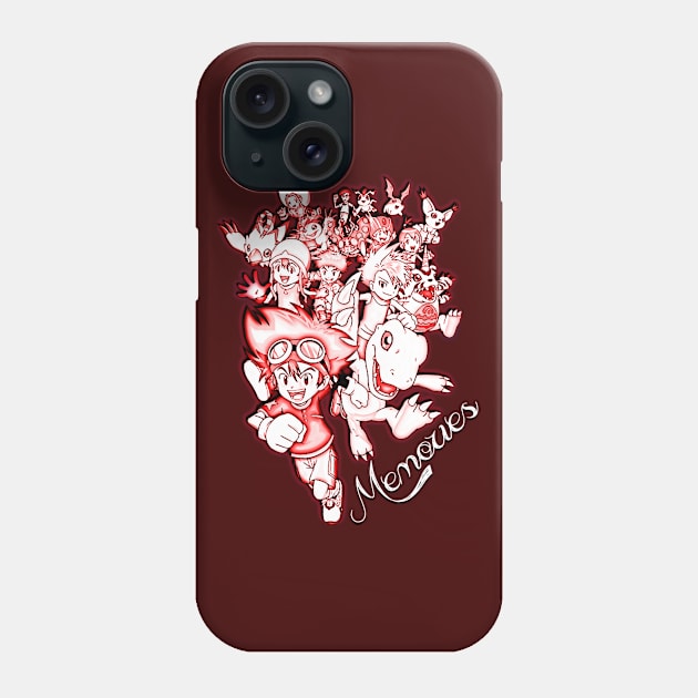 Digimon Memories v3 Phone Case by CursedRose